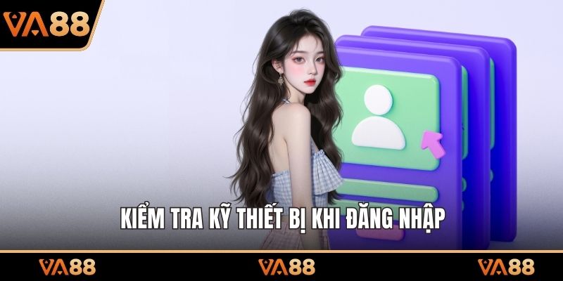 Kiểm tra kỹ thiết bị khi đăng nhập